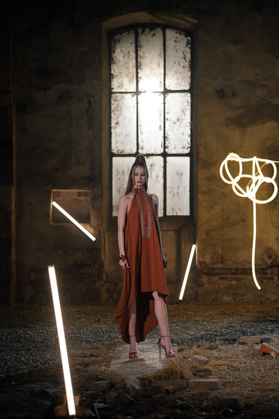 Bitolia Gallery Nedelia copper dress