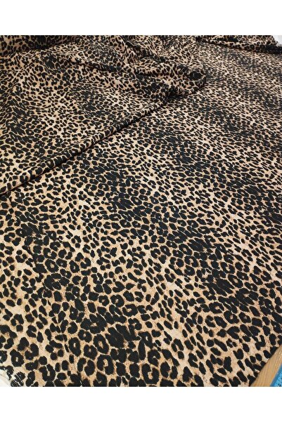Kumaş Parça Jerseu cu model leopard (lățime 160 cm x lungime 95 cm)
