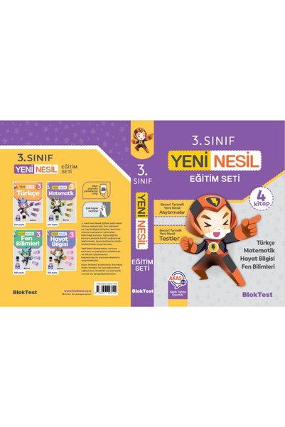 Tudem Tudem Bloktest 3.sınıf Yeni Nesil Eğitim Seti (4 Kitap)