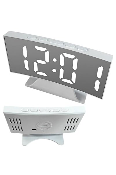 OEM Ceas de birou digital cu LED, alb