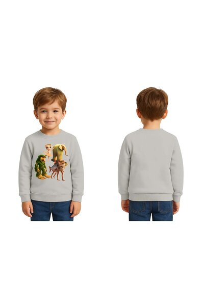 SEDİRLİ Unisex Braınrot cu imprimeu Copii Swae tricou 3 fire cu borduri