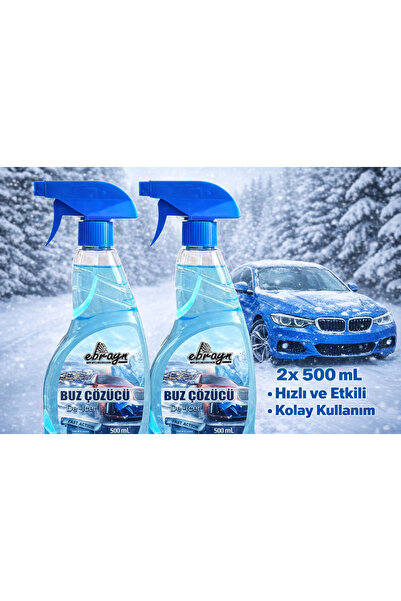Ebrayn Buz Çözücü Sprey - Hızlı Etki, Güvenli Kullanım 500 ml (2 adet )