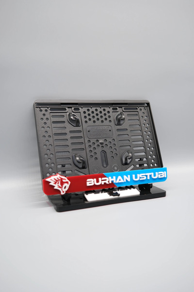 Plakam54 BORDO MAVİ TARAFTAR 3D KABARTMALI KİŞİYE ÖZEL İSİMLİ PLEKSİ MOTOR PL...