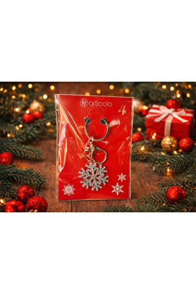 ela777 Luxury Stone Snowflake Keychain & Bag Ornament Charm Gift