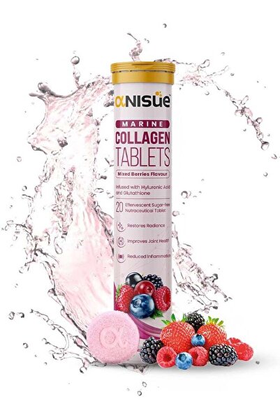 ANISUE Marine Collagen, Glutathione, Hyluronic Acid & Vitamin C Mixed Berries...