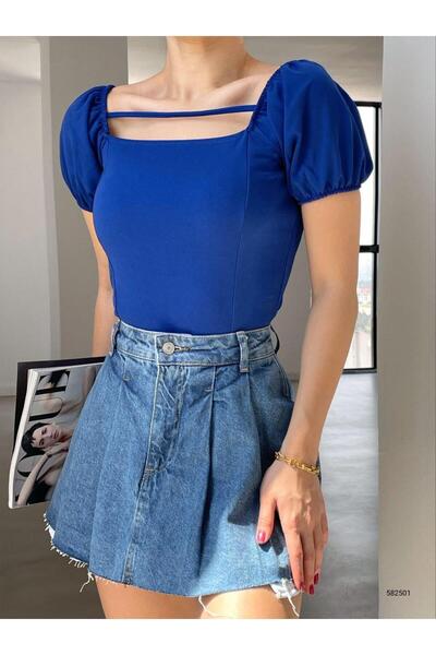 Modafeminen قماش كريب بحزام رفيع CROP 582501 SAKS