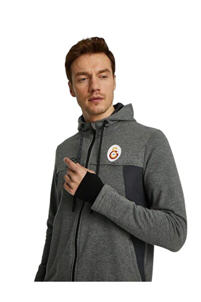 Galatasaray سويت شيرت أومبرو رمادي اللون مرخص