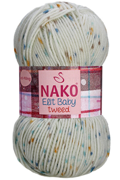 NAKO Elit Baby Tweed Benekli Bebek El Örgü Ipi 32912
