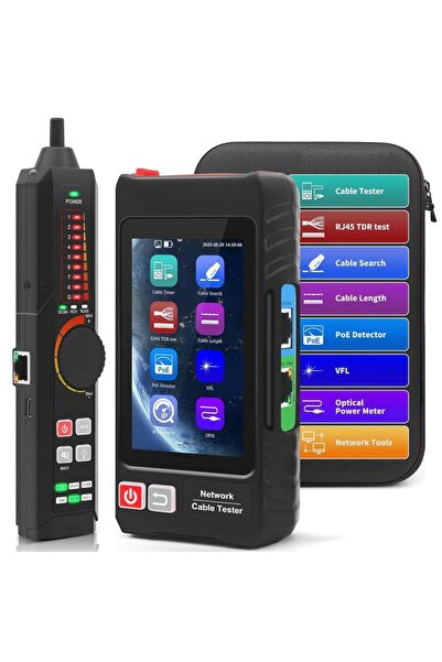 NOVACOM LT-600S RJ45 Poe Uyumlu Çok Fonksiyonlu Kablo Test Cihazı