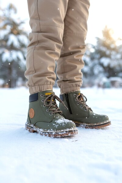 Bebek Sepeti Boys Girls Kids Unisex Rain Snow Winter Zipper and Lace-Up Cat B...