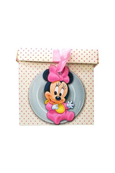Botez Cutie pentru transport trusou Minnie Mouse roz , 29x29x29 cm