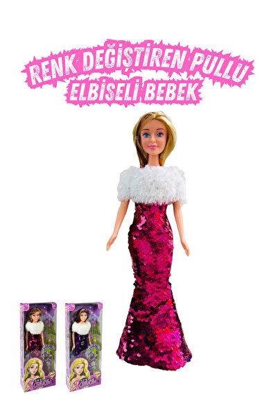 welcomein Renk Değiştiren Pullu Elbiseli 29 cm Oyuncak Bebek Evcilik Ve Kız O...