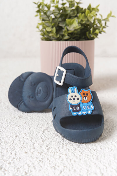 Rexven Erkek/Kız Çocuk Lacivert Kaydırmaz Tabanlı Hayvan Figürlü Günlük Rahat...