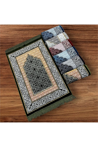 OBRNHOMEN 10 τεμάχια Μοτίβο 500 γραμμάρια Βελούδινο χαλί προσευχής Προσευχή Χ...