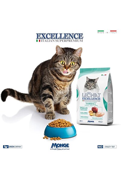 LECHAT إكسيلنس باي مونج | للتحكم في كرات الشعر | طعام جاف للقطط بنكهة الدجاج ...