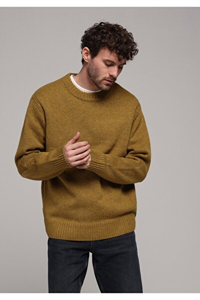 Colin's Comfort Fit Round Neck Jacquard Men's Sari Sweater