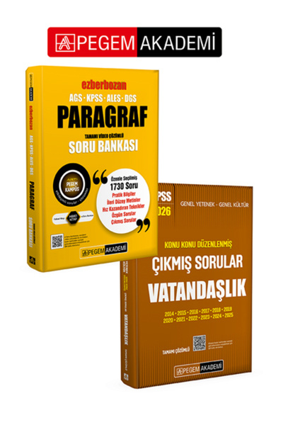 Pegem Akademi Yayıncılık PEGEM KADEMİ AGS-KPSS-ALES-DGS Ezberbozan Paragraf T...