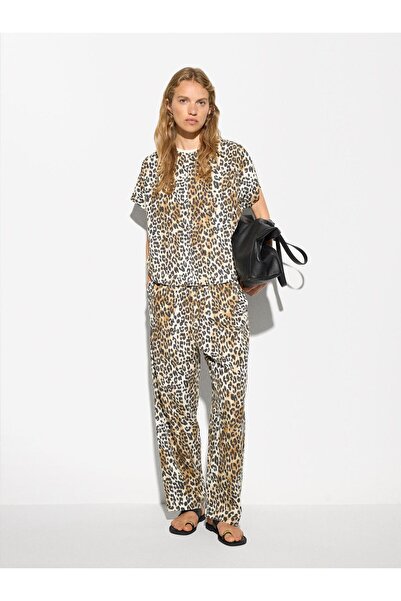 PARFOIS Leopar Desenli Pantolon