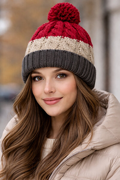 laviyonsa Pompom Winter Oversized Stylish Beret