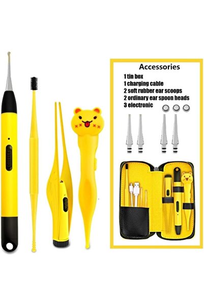 Generic Nose Cleaning Tweezers with Light, Rechargeable Ear Cleaning Kit for ...