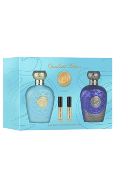 lattafa Set cadou Opulent Blue Oud Elixir 100 ml, Opulent Dubai 100 ml