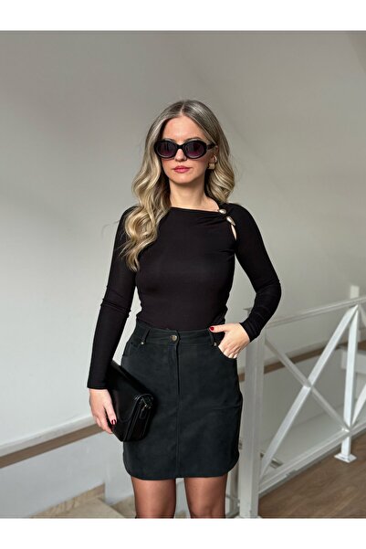 2she Damla Accessory Blouse - Black