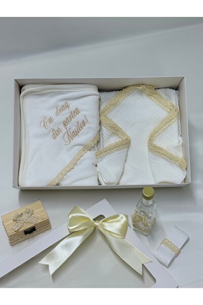 OEM Trusou de Botez Bebeluși din Muselină – Set Complet, Elegant și Delicat