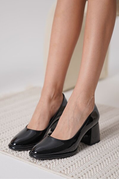 aczagul butik Candie Black Patent Leather Women's Stiletto