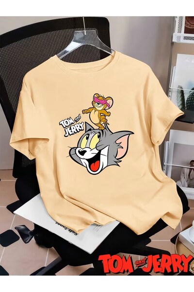 oneagılyazı Tom & Jerry Vintage Cartoon T-Shirt
