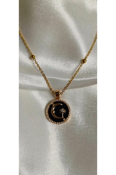 Poyi Aksesuar Ay Güneş Kolye