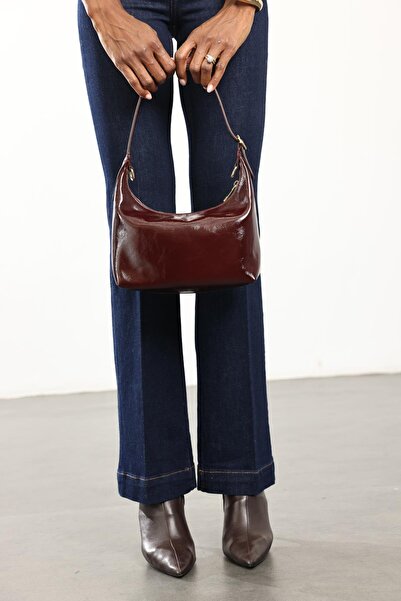 5in1Canpolat Burgundy Milan Leather Bag 7971