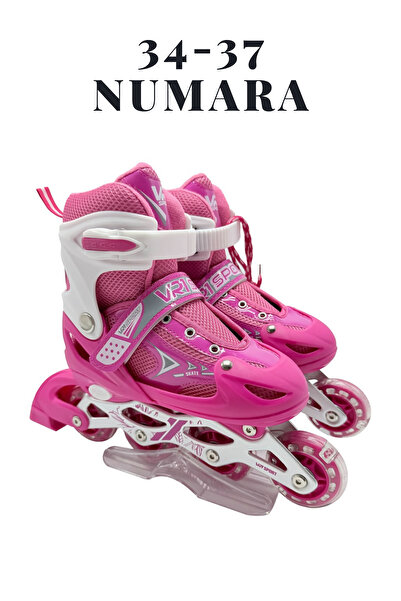 welcomein Işıklı Ayarlanabilir (Alıştırma ve Sıralı) Paten M Beden 34-37 Numa...