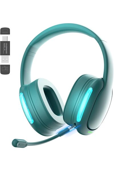 phoinikas 2.4GHz Wireless Gaming Headset for PC, PlayStation 4/PlayStation 5,...