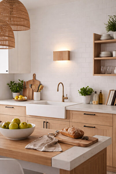 Viesteknoloji Modern ahşap çift yönlü pilli duvar apliği yatak odası salon ka...