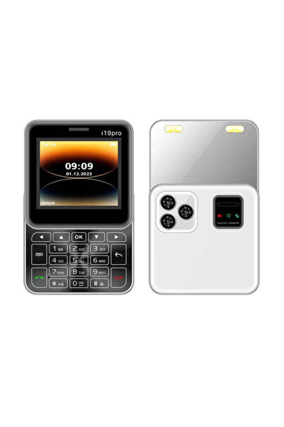 STOREONLINE Mini Telefon i19 Pro Compact cu Dual SIM Bluetooth si Design Slide Practic