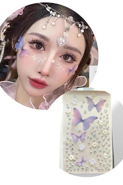 EMKSHOP KELEBEKLİ YÜZ STİCKER 1 SAYFA