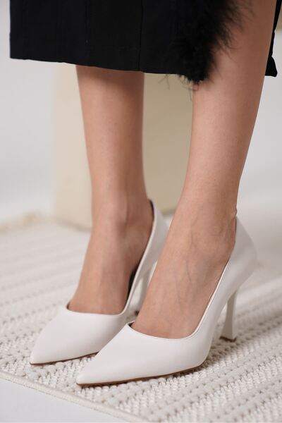 aczagul butik Blade matte white women's stiletto