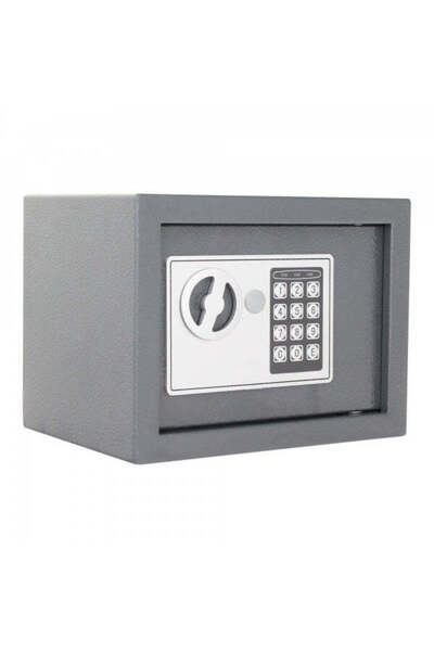 ROONLINE Small electronic safe, code and key, document and valuables protecti...