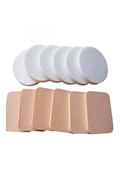 KSD Set of 10 Soft Sponges Beige