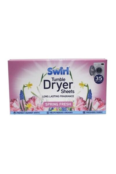 Swirl Washing Machine Wipes, Swirl, Spring Fresh, 35 pieces, Multicolor