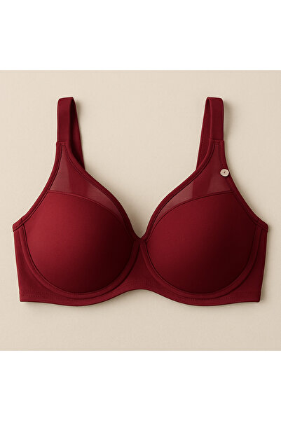 TAŞDELEN AVM حمالة صدر كانسي بتفاصيل دانتيل على شكل حرف C بدون دعامات