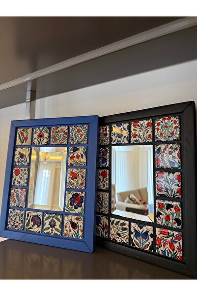 MİMANERA İSTANBUL İznik çini ahşap ayna