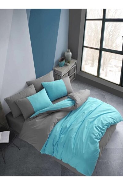 MarDyHome Kingsize Poplin Duvet Cover Diamond Turquoise
