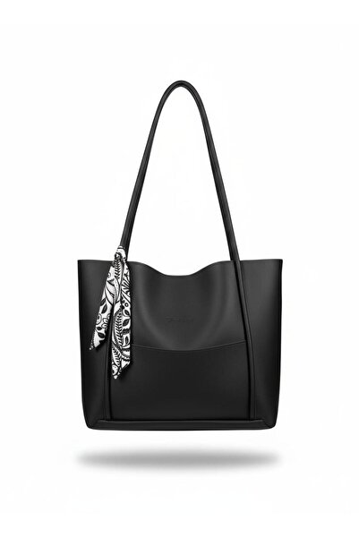 HİMENİSA Women's Scarf Shopper Hand and Shoulder Bag