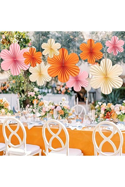 LOTUS PARTY Оранжево-розов-бежов цветен ветрило Оранжево-розов-бежов цветен в...