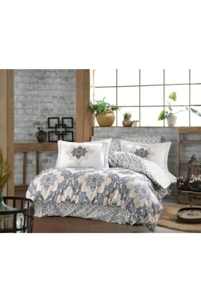 MarDyHome Kingsize Poplin Duvet Cover Amanda Gray