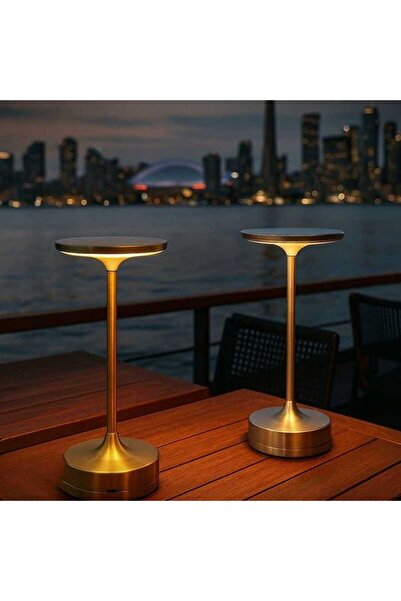 Cata Toronto Şarjlı Masa Lambasi Üç Renkli Dokunmatik