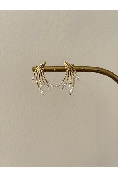 XUPING JEWELRY سلسلة خاصة من الأقراط الذهبية XP متعددة الأشكال مع أحجار كريمة