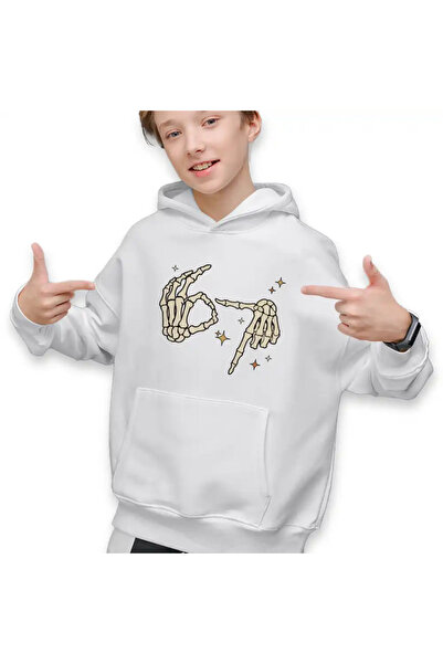 OEM Hanorac Copii Baieti Six Seven Schelet Maini 67 Meme