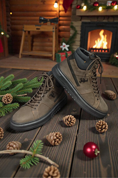 VİVA SHOES Genuine Leather Men's Half Boots